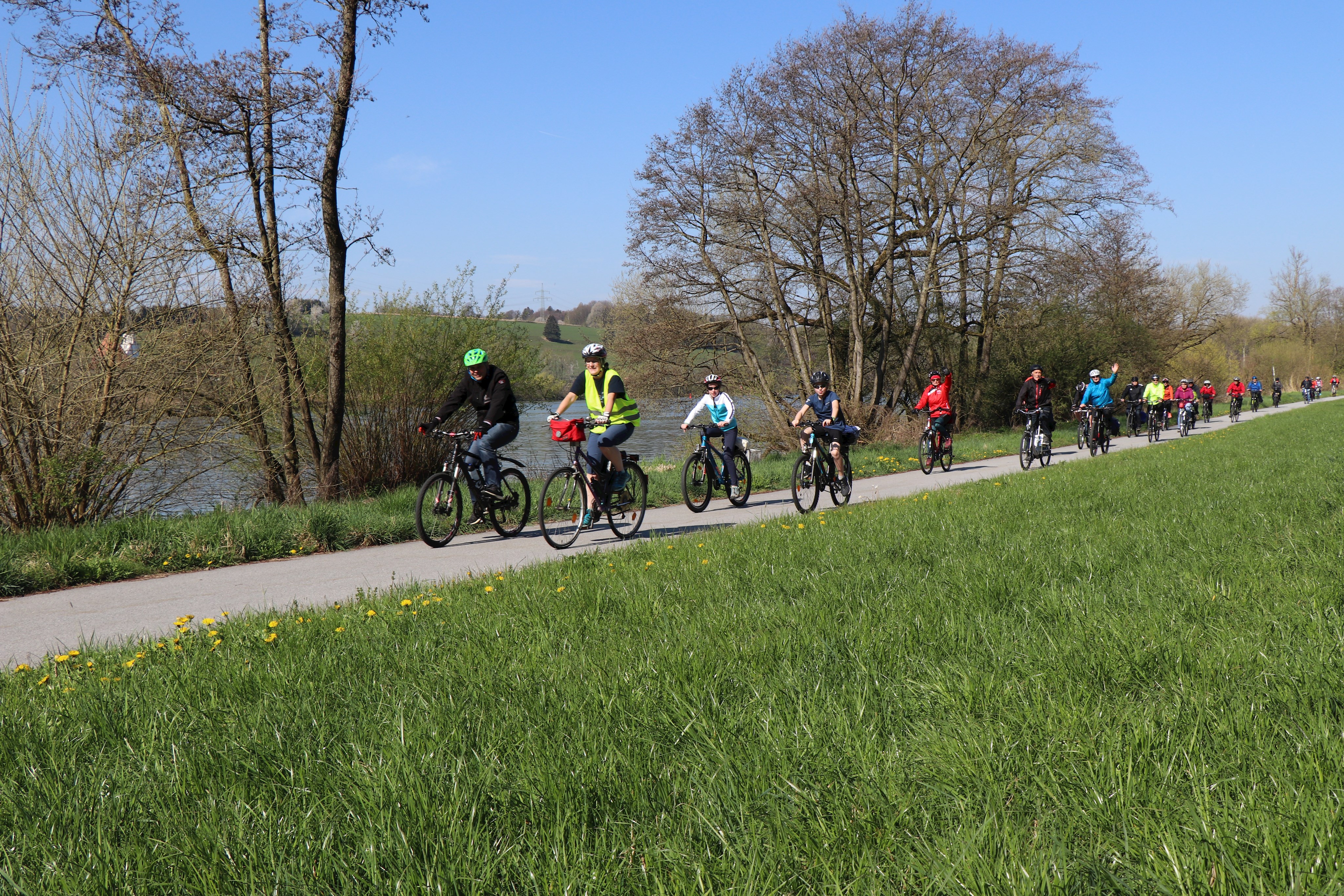 Rund 50 Teilnehmer konnten beim Radltag die verschiedenen Lebensräume entlang der Donau entdecken.
