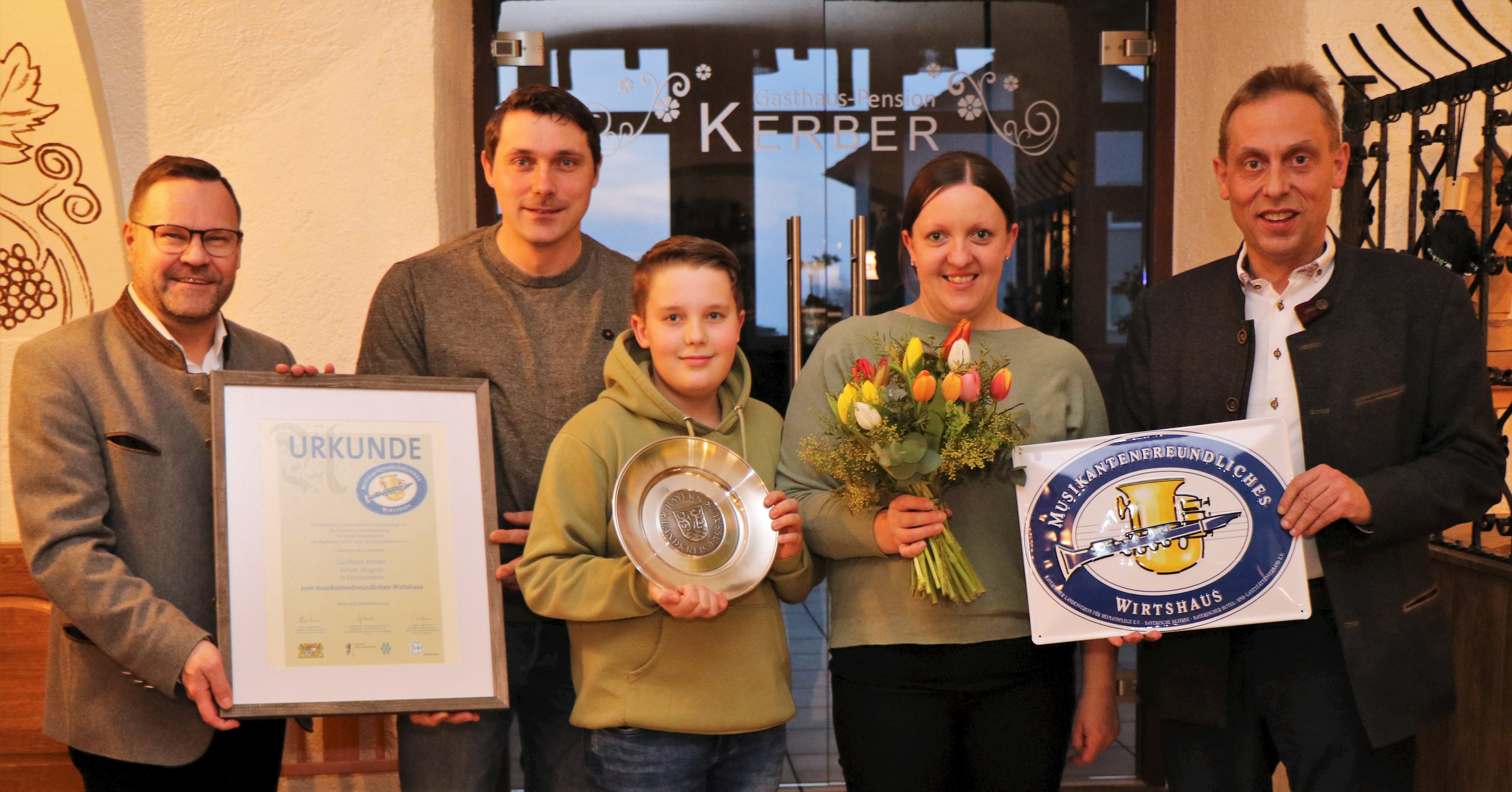 Jetzt offiziell: Gasthaus Kerber ist Musikantenfreundliches Wirtshaus